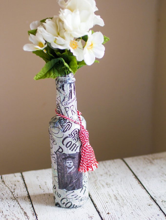 Graduation Centerpiece – Graduation Flower Vase DIY Craft