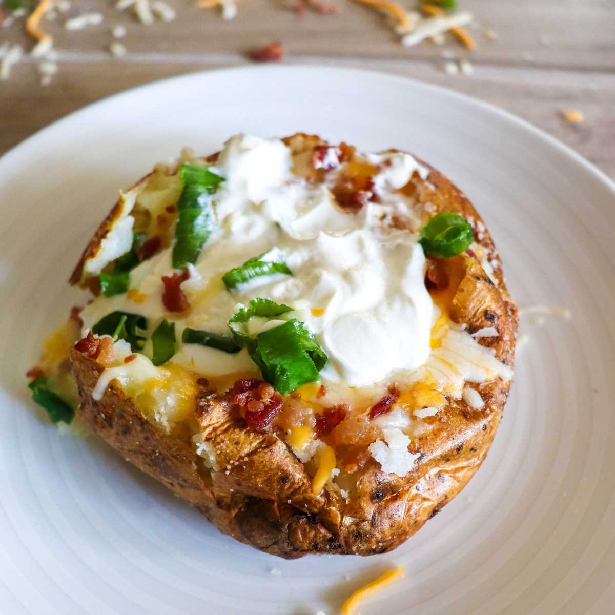 Air Fryer Baked Potatoes Featured Image