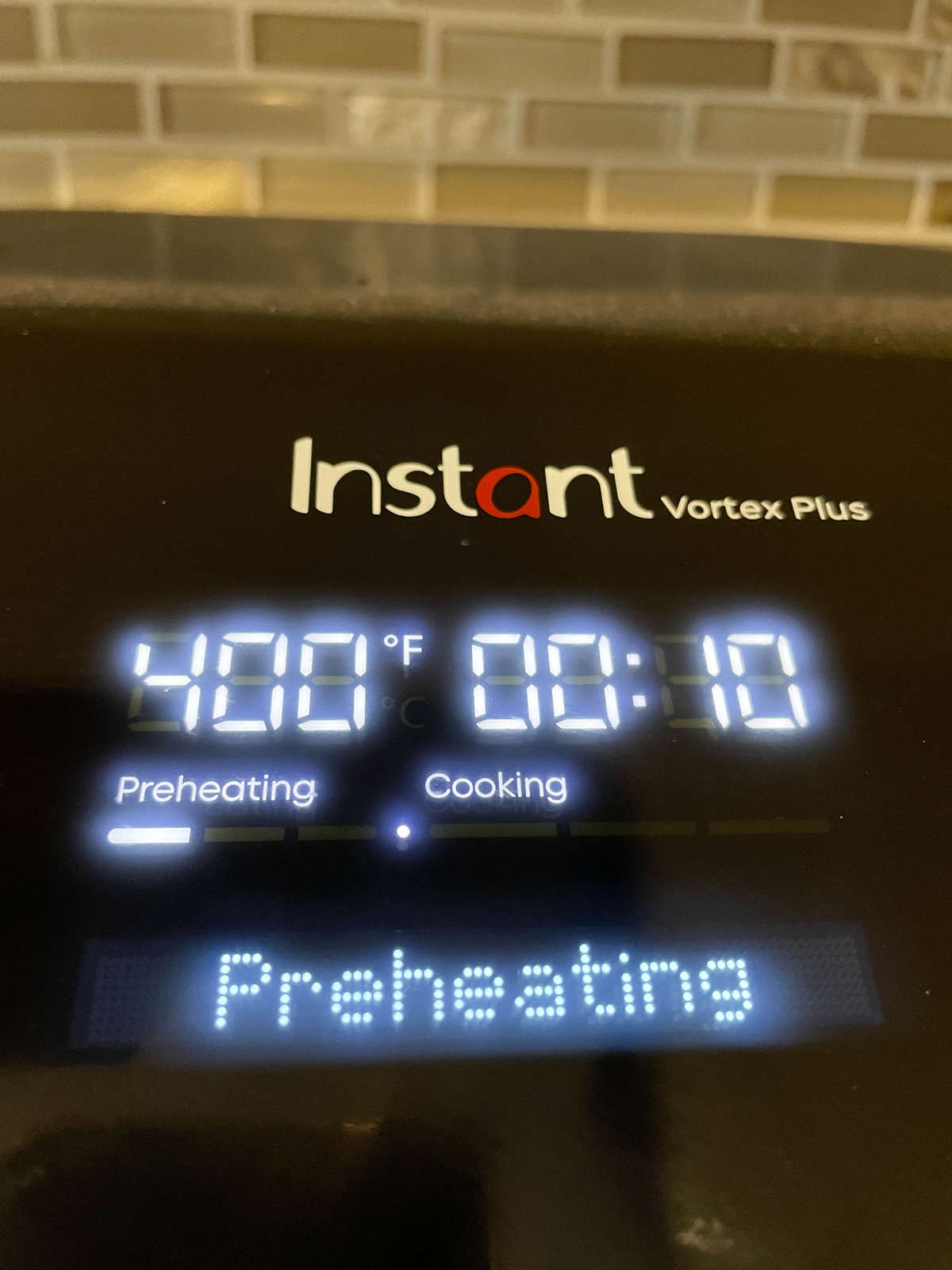 Instant Vortex Air Fryer Preheating