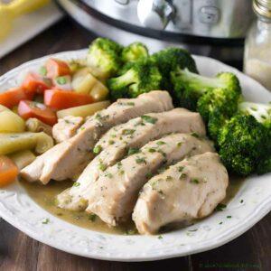 2 ingredient Italian Crockpot Chicken Featured Image