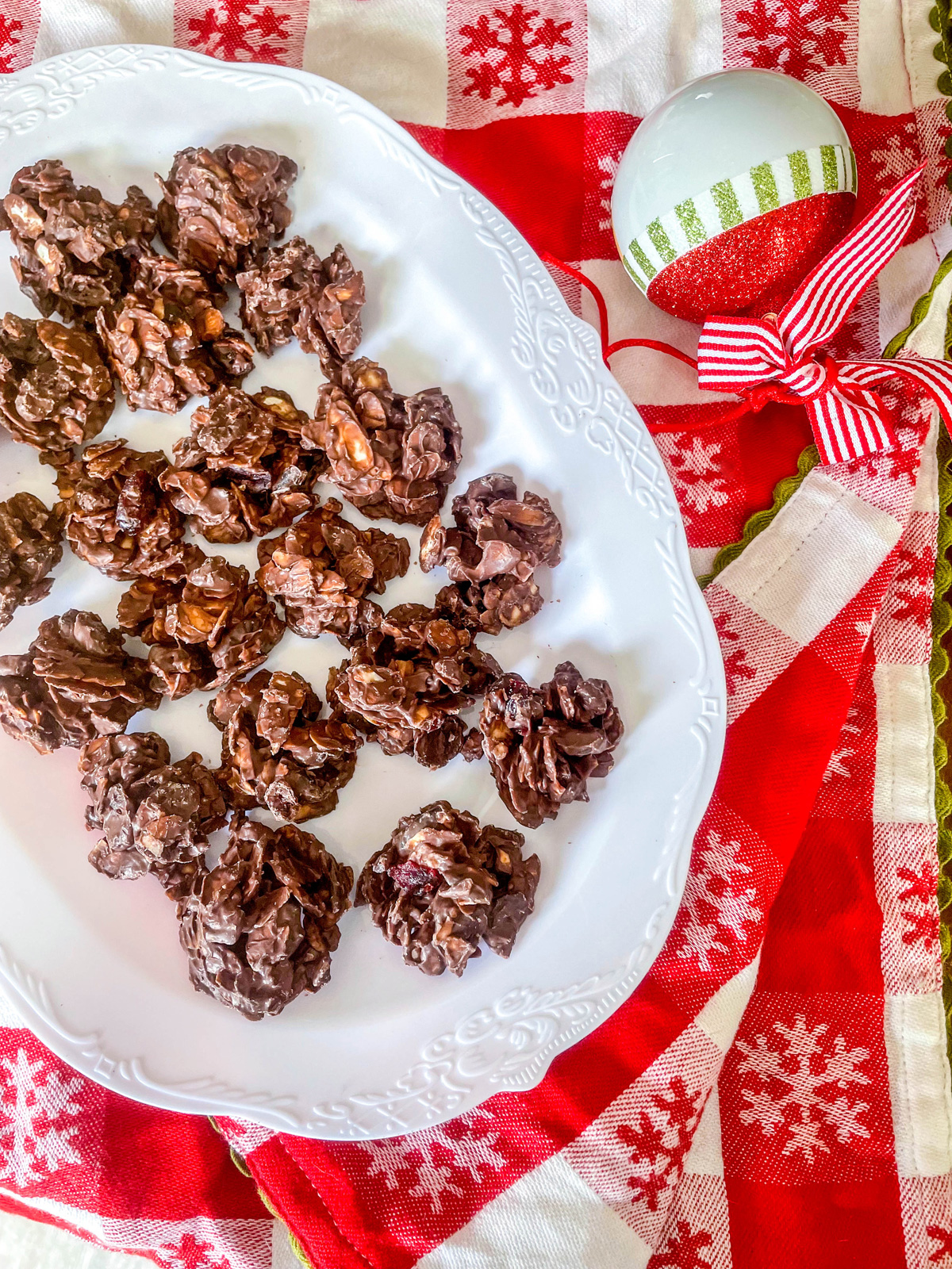 Chocolate Almond Cranberry Clusters