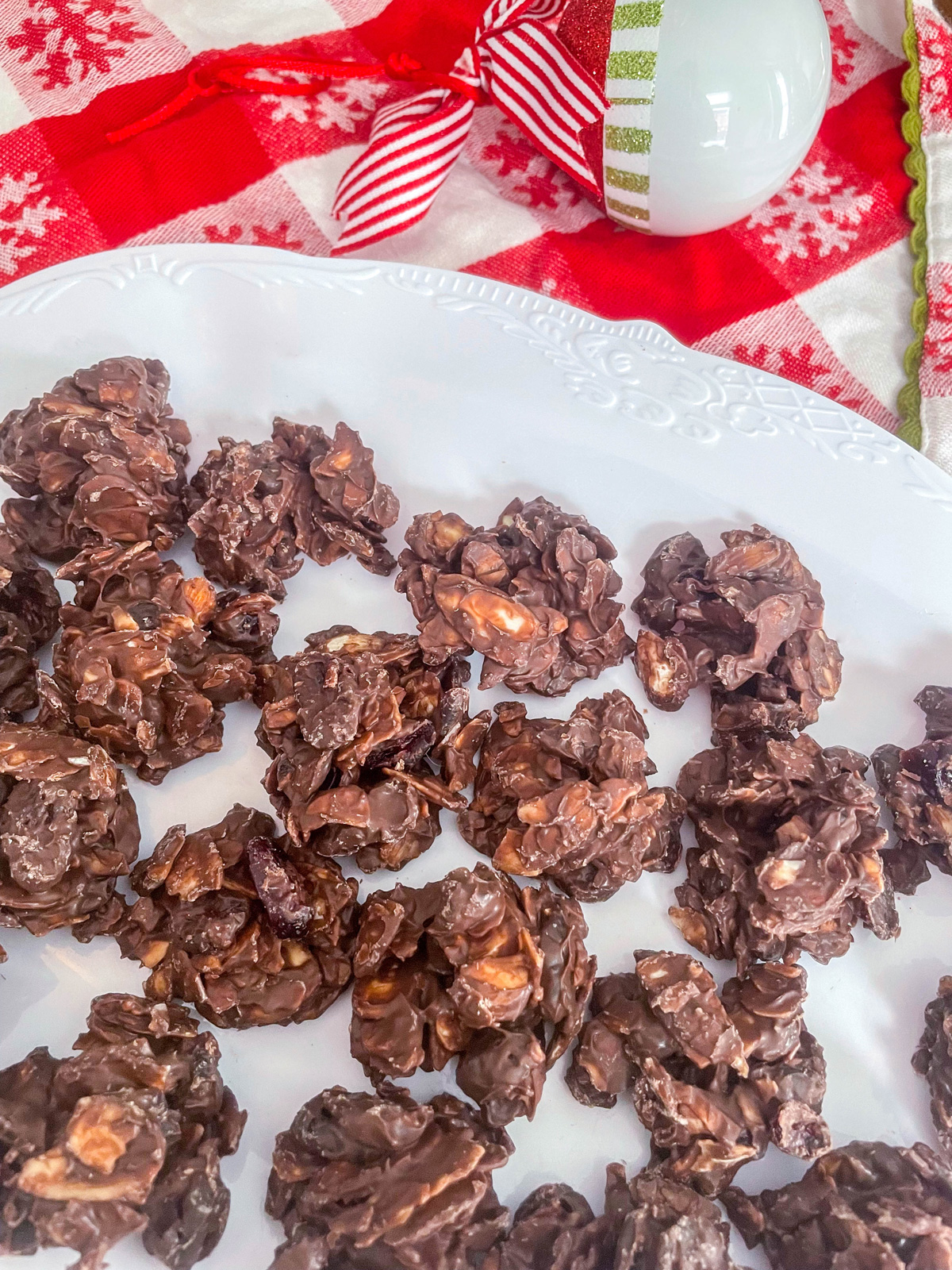 Chocolate Almond Cranberry Clusters