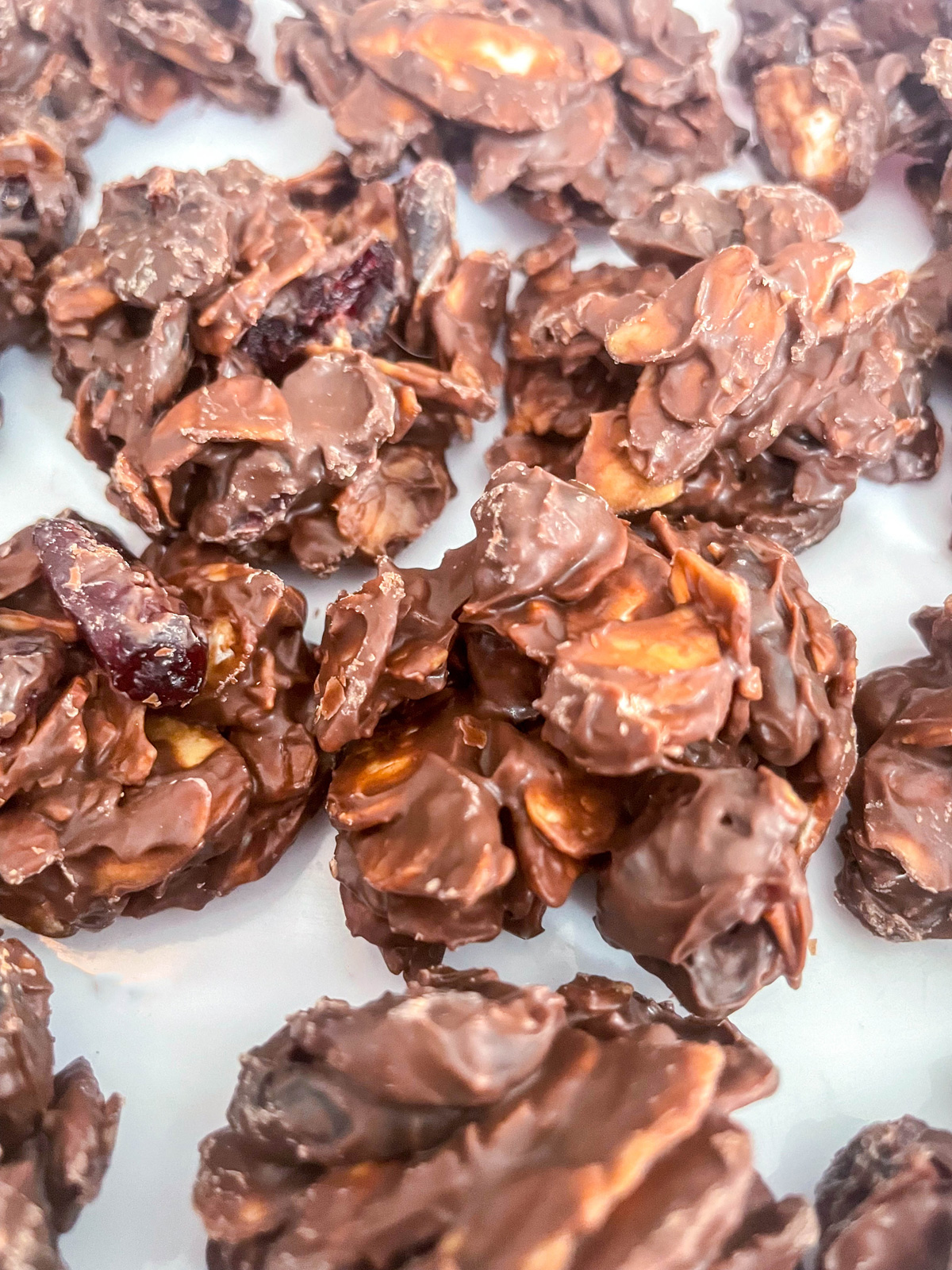 Chocolate Almond Cranberry Clusters