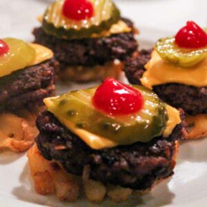 Mini Burgers and Fries